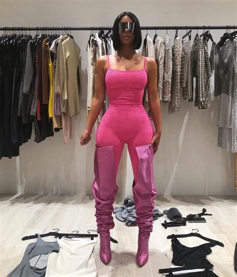 kim kardashian pink chanel jumpsuit|pink news bodysuits.